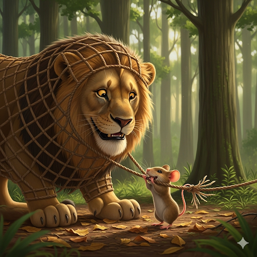 शेर और चूहा - The Lion and the Mouse 2 scene4 1