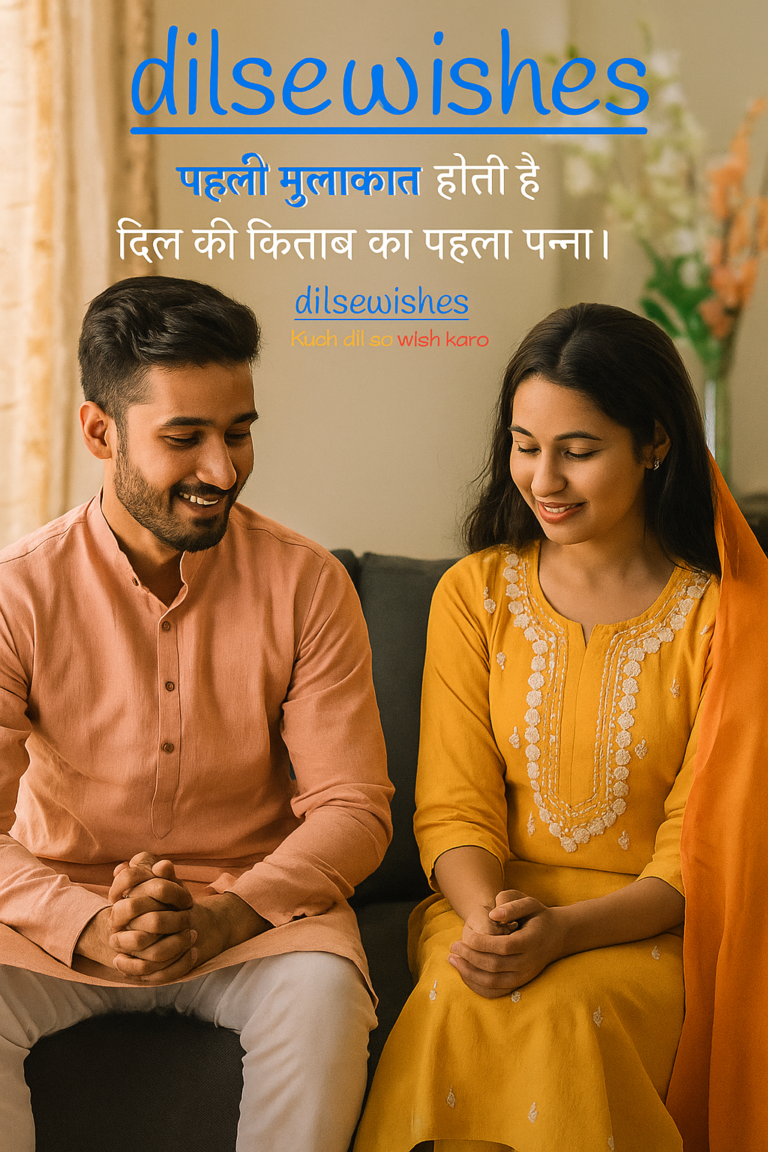 पहली मुलाकात होती है दिल की किताब का पहला पन्ना।