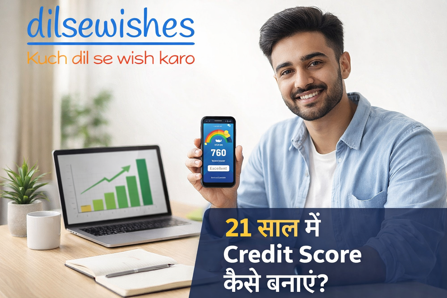 21 साल की उम्र में Credit Score कैसे बनाएं? पूरी गाइड (Beginner Friendly)