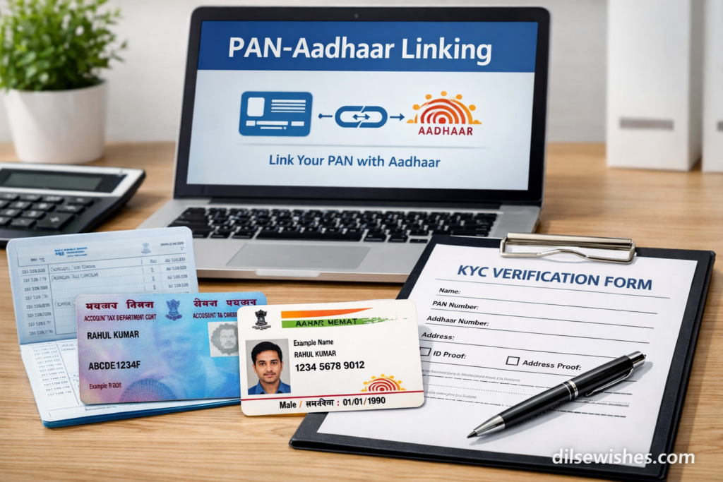 PAN, Aadhaar, Bank & KYC – Complete Clear Guide in One Place (2026 Updated) 2 PAN, Aadhaar, Bank & KYC – Complete Clear Guide in One Place (2026 Updated)