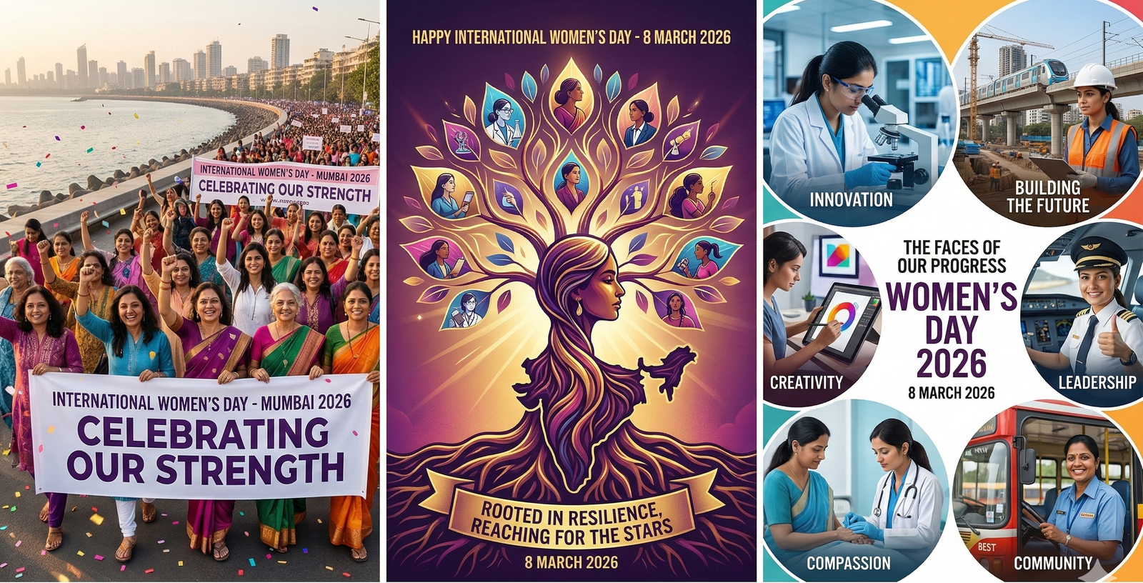 Women's Day Wishes & Quotes 2026: महिला दिवस की दिल छू लेने वाली विशेज और कोट्स, जिन्हें पढ़ते ही शेयर करने का करेगा मन 3 happy women day 08 e1772966362781