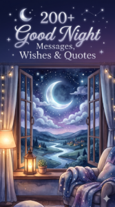 200+ Good Night Messages, Wishes and Quotes