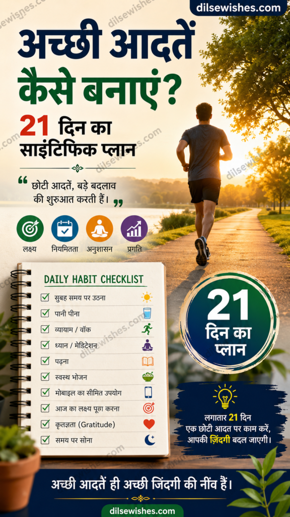 achhi adatein kaise banaye 21 day habit plan 2