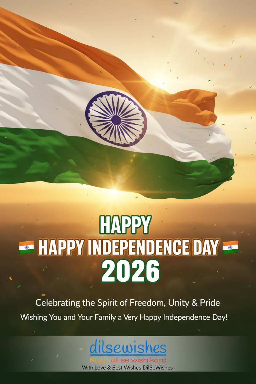 15 August Independence Day 2026: Quotes, Wishes and Patriotic Thoughts ๐ฎ๐ณ 2 gemini 2.5 flash image Create a premium emotional and highly shareable 15 August Independence Day 2026 0 2