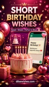 101+ Short Birthday Wishes: Short & Sweet Birthday Messages