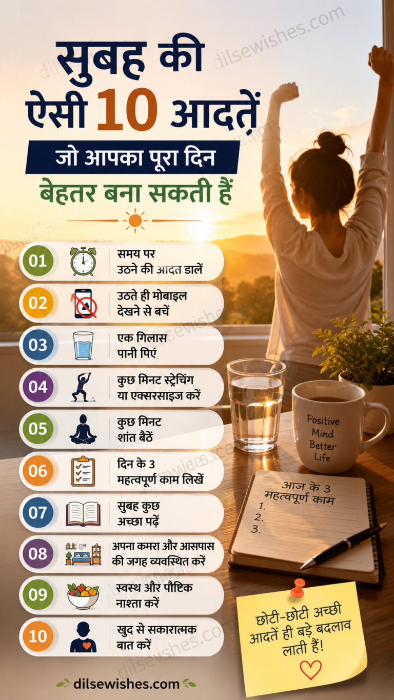 सुबह की अच्छी आदतें