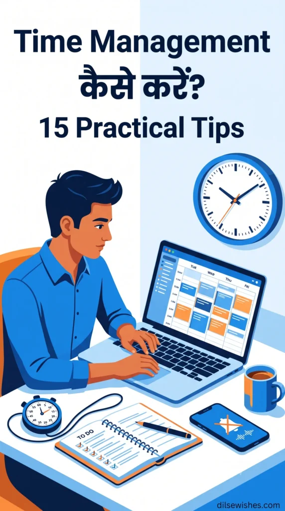 Time Management कैसे करें? 15 Practical Tips जो आपकी Productivity बढ़ाएँ