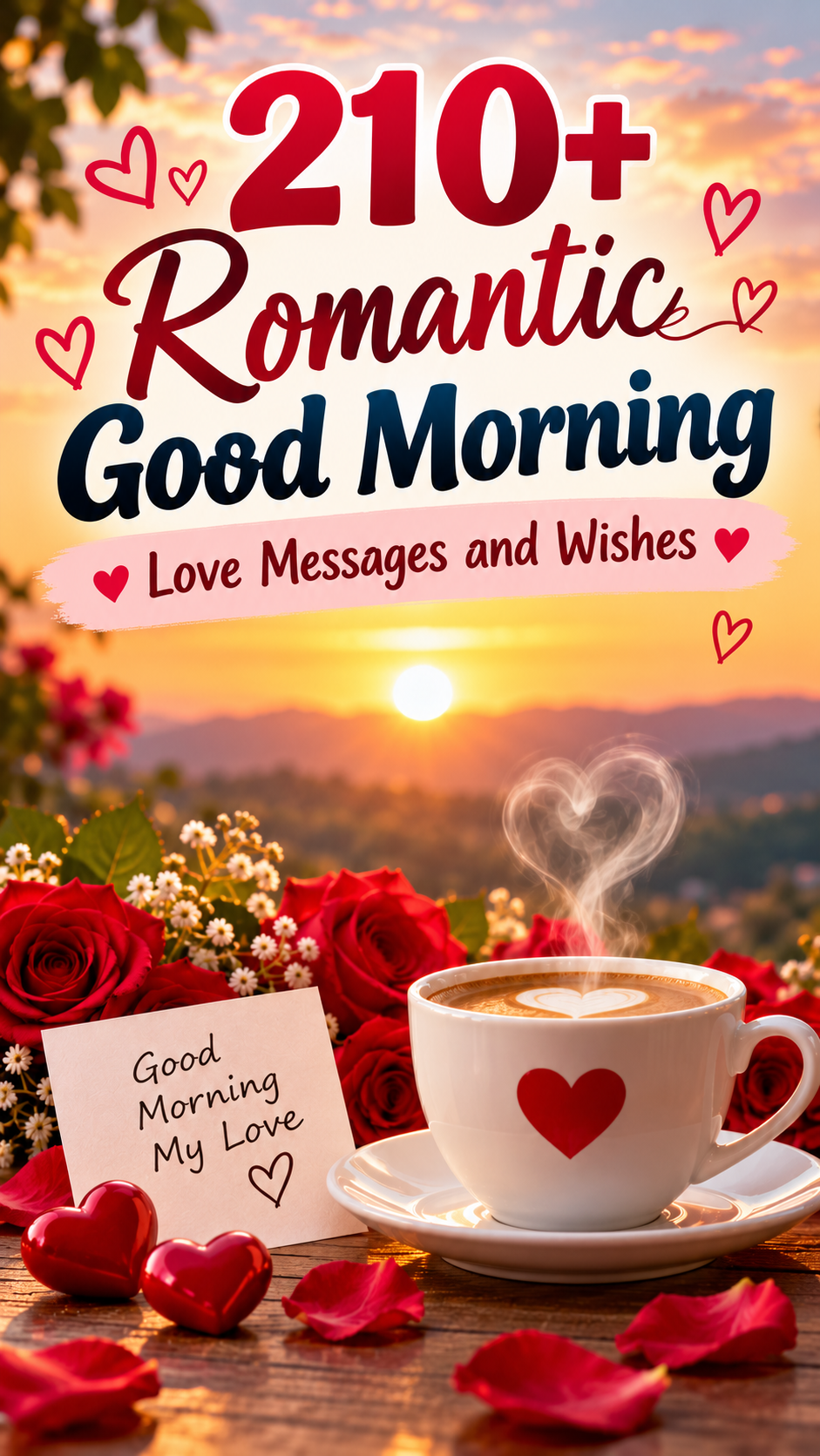 Romantic Good Morning Coffee Greeting